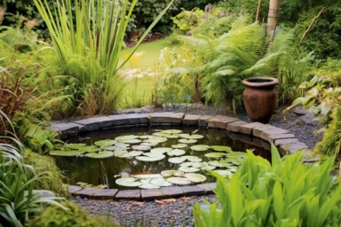 Garden pond Installation